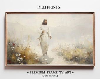 He is Risen Painting Victory in Jesus Frame TV Art Jesus | Jesus Christ Art, Spring Frame TV Easter Religious Oil Painting, Jesus Tomb F30