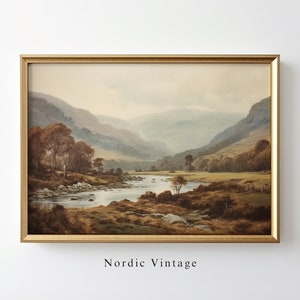 Glendalough County Irland Malerei Wicklow Irland Wand Kunst DRUCKBAR Antike Irland Landschaft Malerei Mutige Irland Landschaft