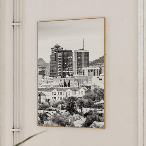Tucson Arizona Prints Set of 6 | Black and White Photos Posters | Travel Photography Wall Art Gallery