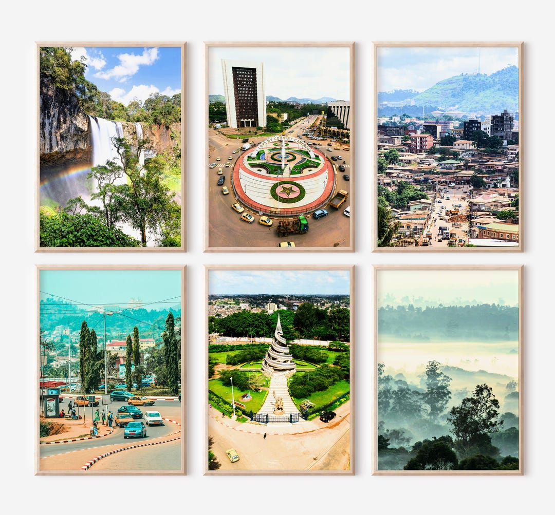 Cameroon Prints Set of 6 | Colour Photos Posters | Travel Photography ...