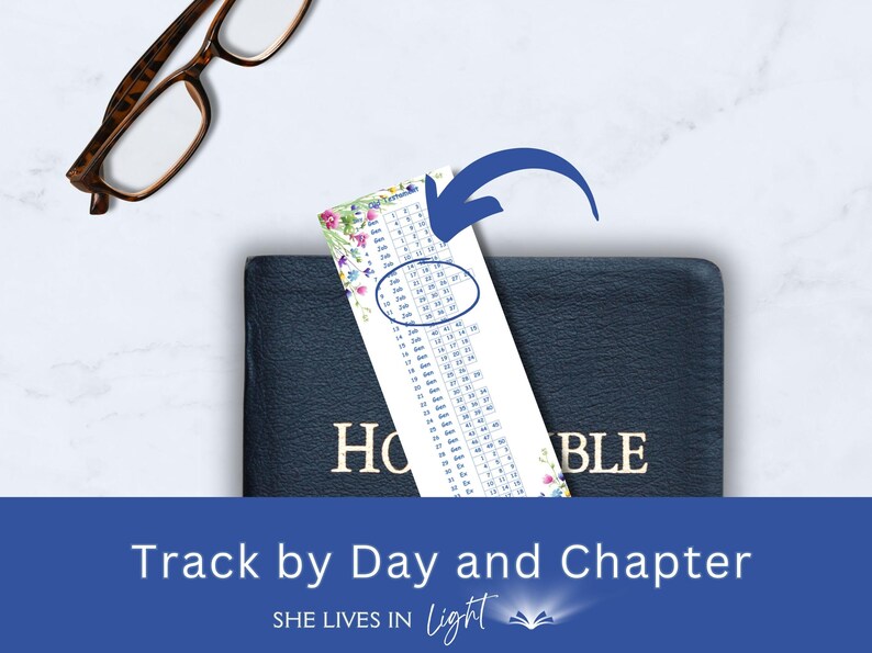 Bible Reading Tracker Bookmarks - 365 Day - Etsy