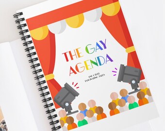 Die Gay Agenda Spiralblock | Lustiges LGBT Journal