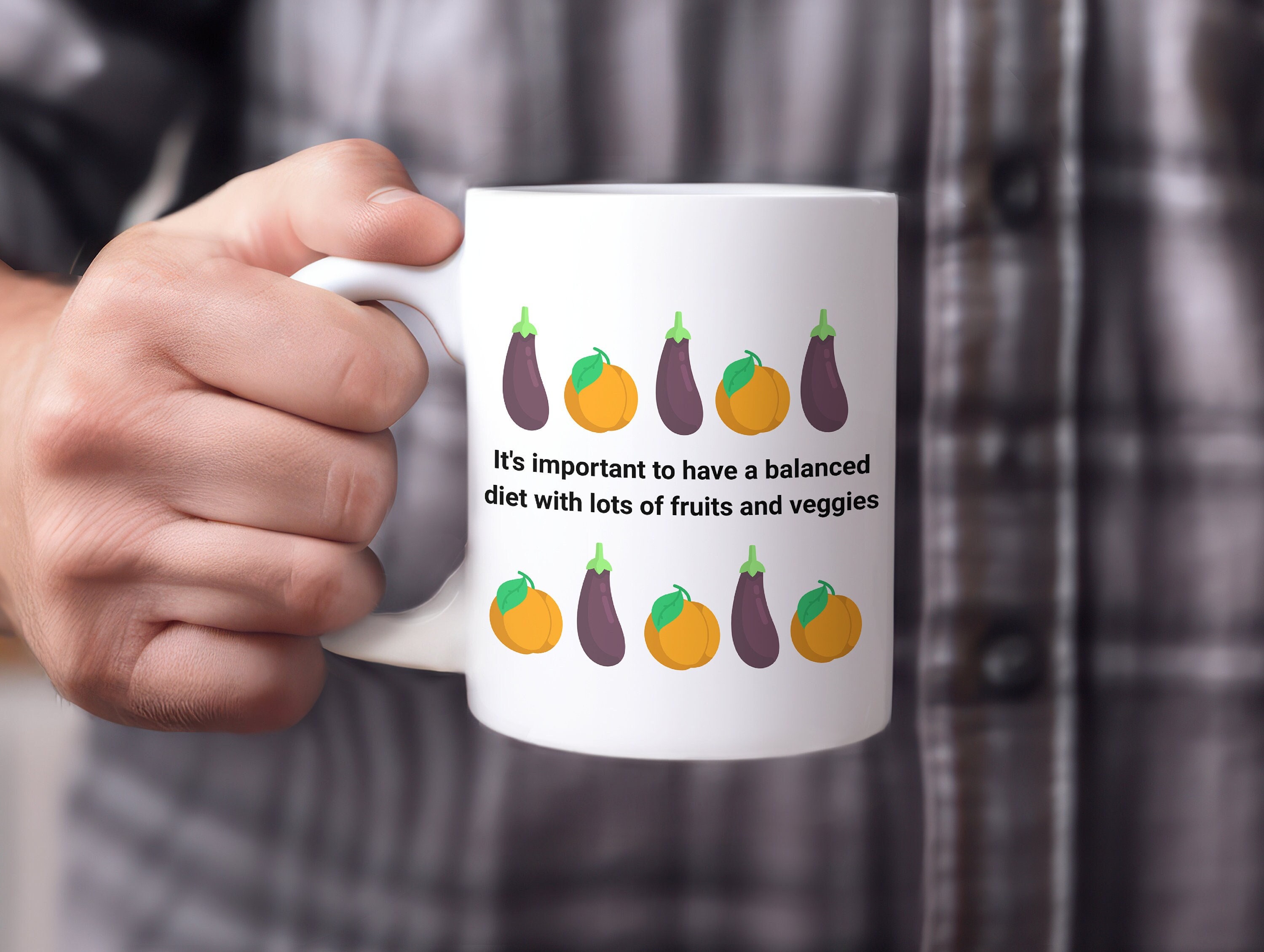 It's important to have a balanced diet mug, funny gay mug, LGBT gift, LGBTQ Mug