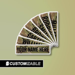 Custom Army Name Tape Sticker | Ghost Gear EXCLUSIVE