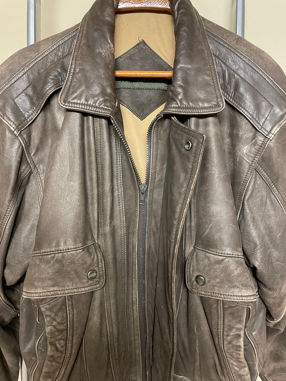 Mirage Bombers Leather Jacket Vintage Bombers Men'