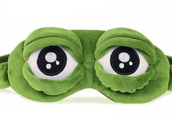 Sad Frog Sleep Mask