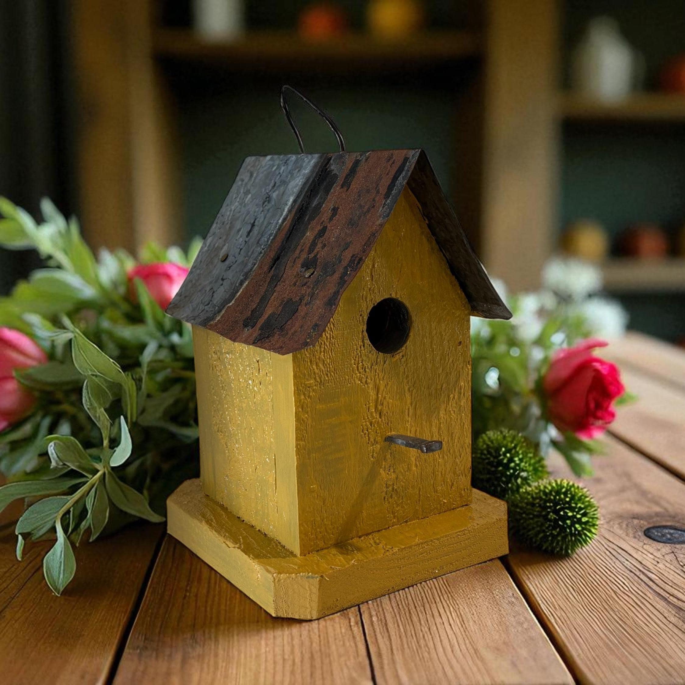Rustic Wren Rustic Wren Birdhouse: Reclaimed Barn Wood, Farmhouse Garden Decor - Etsy