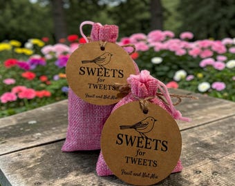 Fruit & Nut Birdseed Mix Gift | Rustic Burlap Bag | Bird Lover Gift | Feeder Add-On or Wedding Favor