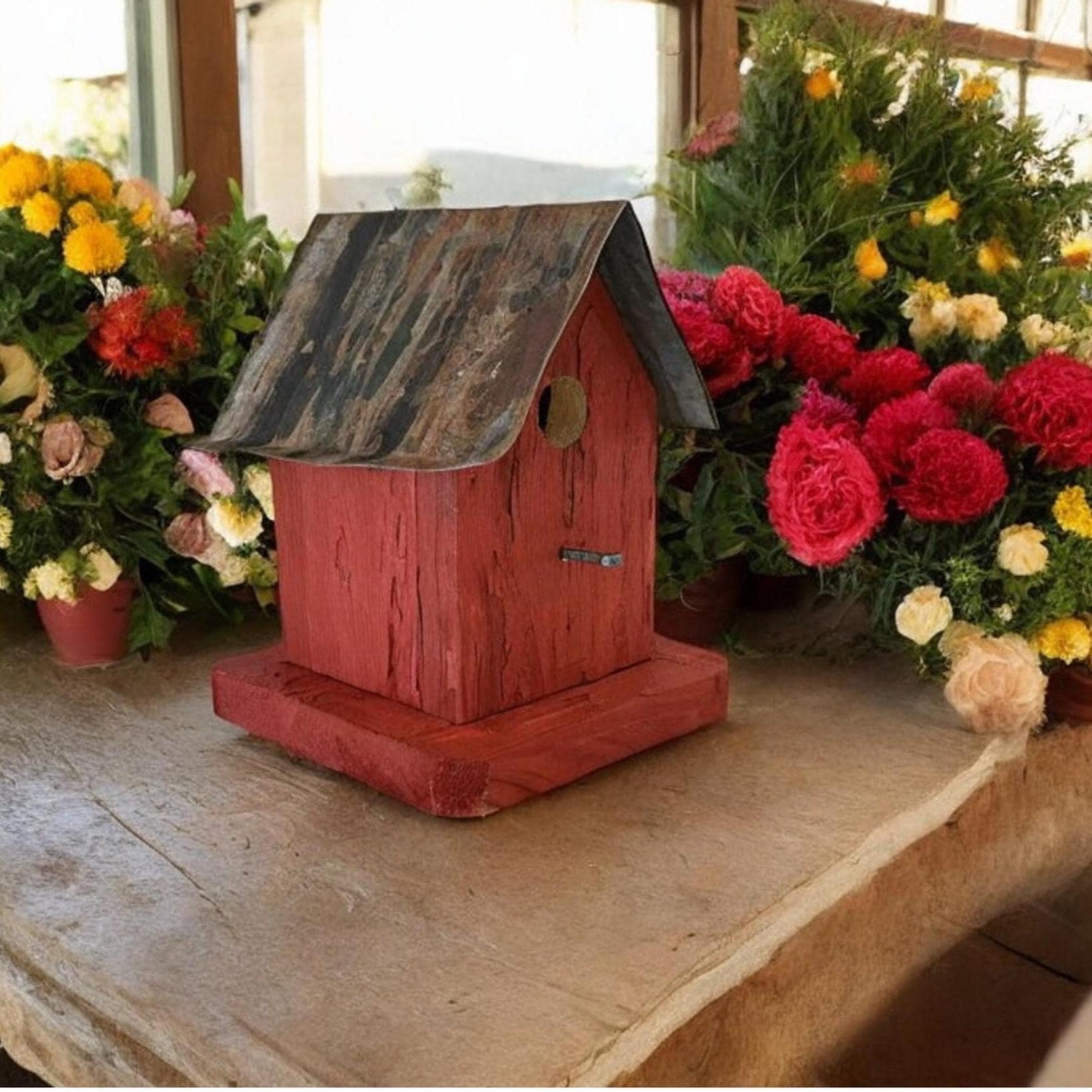 Vintage Birdhouse and Stand - Etsy