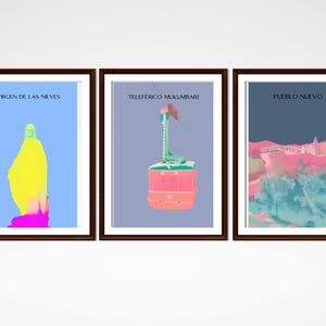 Merida Venezuela Wall Art Set of 6 – Printable Travel Posters – Digital Venezuelan Decor – Cute Minimalist Maracucho Art - JPG