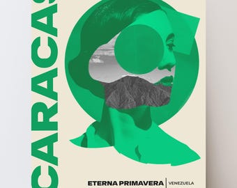 Caracas, Venezuela – Poster Imprimible para Decoración del Hogar, Regalo Venezolano, Descarga Digital JPG. Latin Wall Art. Latin Quote Decor