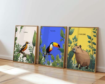 Set of 3 Arte Venezuela – Gallery Pop Art Venezuela Wall Sets