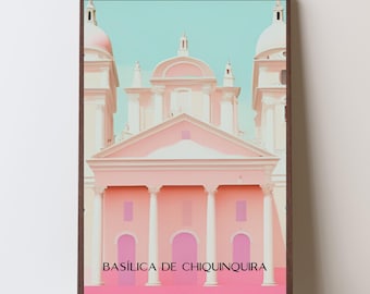 Basílica de Maracaibo, Venezuela Wall Art - Printable Poster for Home Decor, Venezuelan Gift, Digital Download JPG, Pop Art Style.