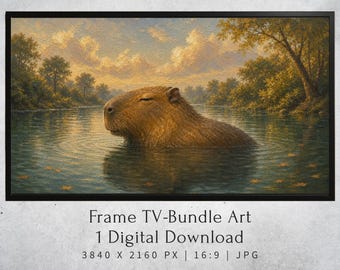 Capybara Venezuela | Samsung Frame TV Art Digital Download | Wildlife Wall Art