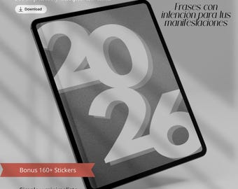 Planner Digital Minimalista 2026 | Planner para GoodNotes | Diario, Semanal y Mensual | iPad | Calendario en español