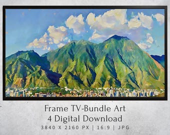 Avila Caracas, Venezuela - Arte para TV con Marco (Wall art Descarga digital)