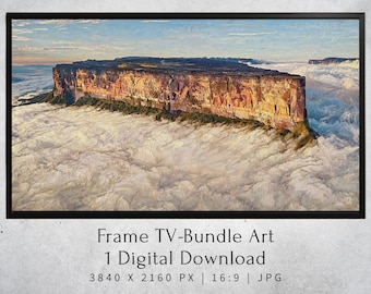 Roraima Venezuela - Samsung Frame TV Art Mount | Oil Painting Digital Download | Tepui Wall Art Printable