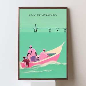 Maracaibo Venezuela Wall Art – Printable Travel Posters – Digital Venezuelan Decor – Maracaibo Digital JPG Art