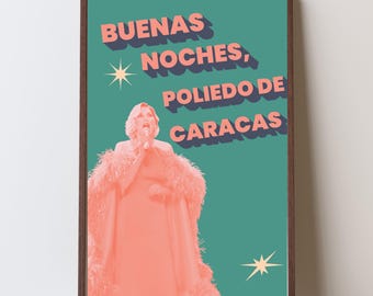 Poliedro, Venezuela Wall Art - Printable Poster for Home Decor, Venezuelan Gift, Digital Download JPG, Pop Art Style. Maite, Venezuela
