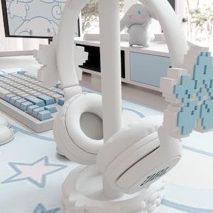 Sakura Kopfhörer Anhänger | Gaming-Zubehör | Niedliches Brillenetui Kopfhörer Befestigung | Gaming Girl Einrichtung | Blumen-Headset