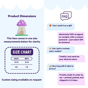 Fantasy mushroom headphone stand cute gaming desk accessory custom color headset holder cottagecore decor gift for gamers cozy setup image 6