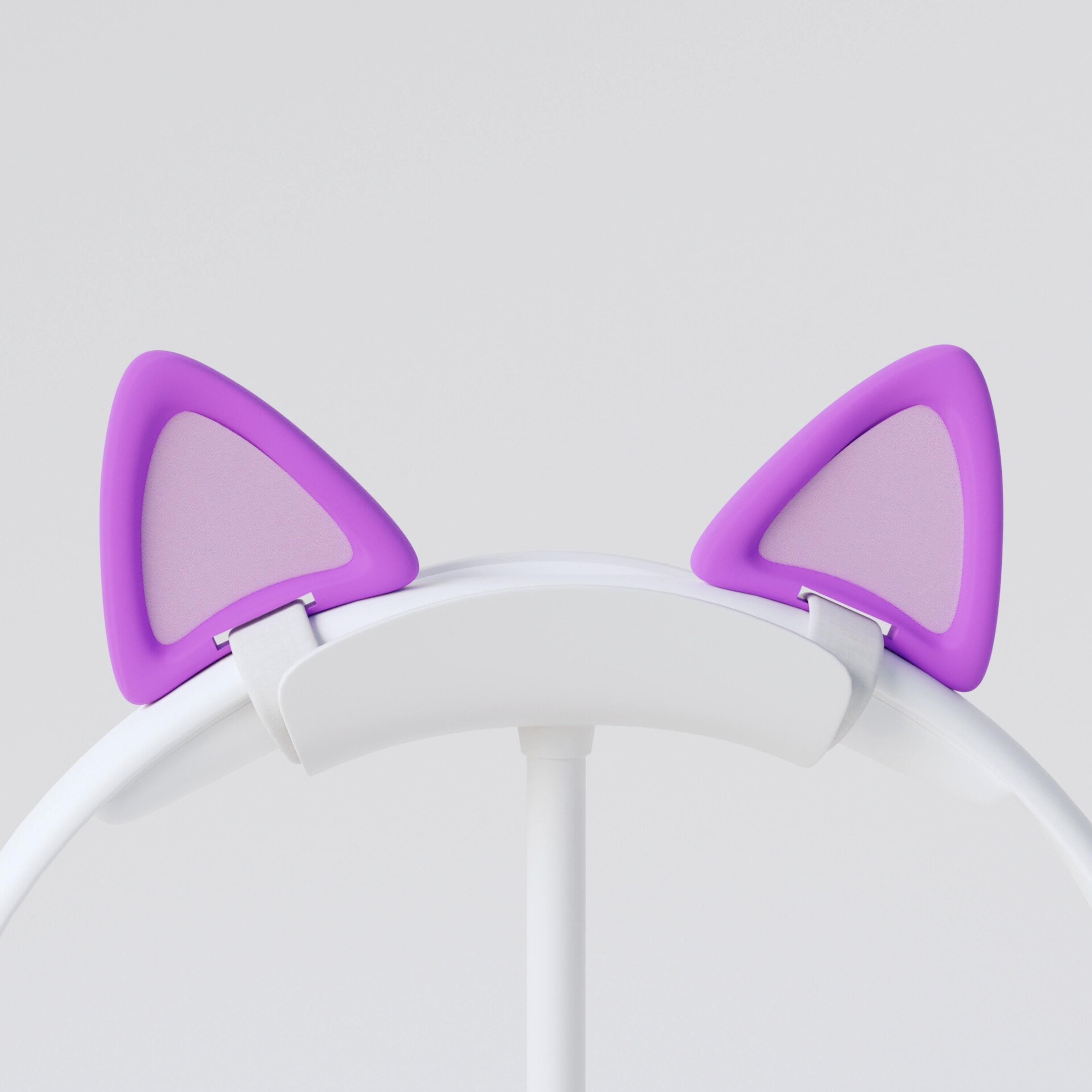 Cute Cosplay Cat Ears, Custom Color Headset Attachment - Etsy