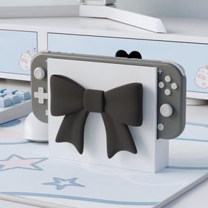 Bow Switch Lite ドックカバー - リボンスタンドカバー Nintendo Switch Lite対応