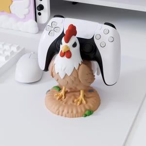 Rooster Universal Controller Stand for PS5, Xbox, Nintendo and More, Cute Farm Design & Unique Gamer Gift