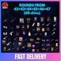 RUST (68 Skins) - All Rounds (42+43+44+45+46+47) - (6in 1) - TWITCH DROPS