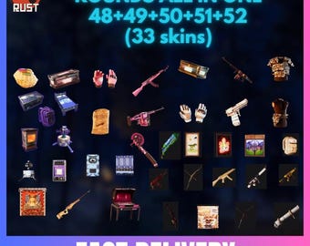 RUST (33 Skins) - All Rounds (48+49+50+51+52) - (5 in 1) - TWITCH DROPS
