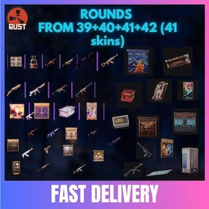 RUST (41 Skins) - All Rounds (39+40+41+42) - TWITCH DROPS