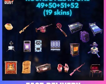 RUST (19 skins) - Tous les rounds (49+50+51+52) - (4 en 1) - TWITCH DROPS