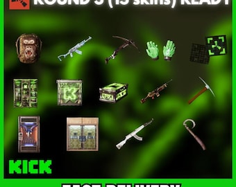 Rust (15/15Skins) - ROUND 3 - KICK DROPS - All Ready