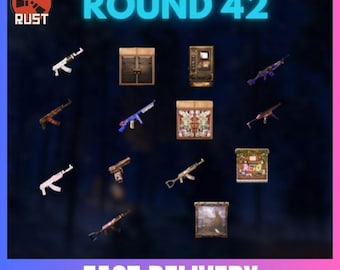 Rust (14/14 unique skins) - 42 ROUND - TWITCH DROPS