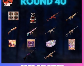 Rust (14/14 unique skins) - 40 ROUND - TWITCH DROPS - Fast delivery