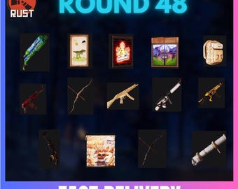 Rust (14/14 unikalnych skórek) - 48 RUND - TWITCH DROPS