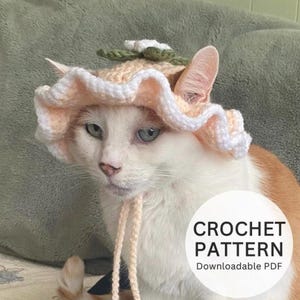 Flower Cat Hat - Etsy display picture 1