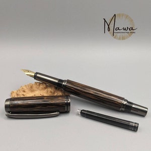 Handcrafted Fountain Pen | Natural Wood Fountain Pen | Ink Pen | Teacher Doctor Gift Boss Gift Calligraphy Journaling Handwriting Guest Book