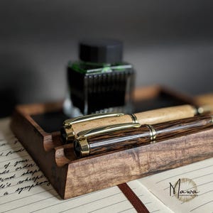 Fountain pen stand | Desk organizer | Pen holder | Fountain pen accessories | Pen collector gift | Teacher gift Calligraphy Corporate gift