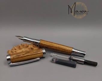 Pluma estilográfica única hecha a mano / Pluma estilográfica de madera / Pluma de tinta / Regalo de diario / Regalo para maestros / Regalo de graduación / Regalo de jubilación