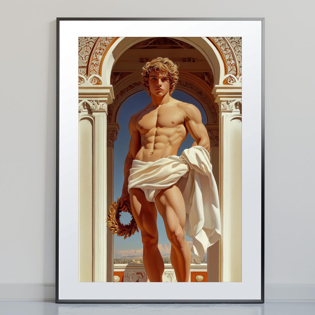 Apollo in the Temple Fine Art Print: Classical Greek God Wall Art - Etsy