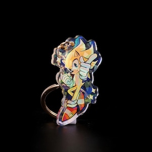 Cyber Super Sonic holografische sleutelhanger