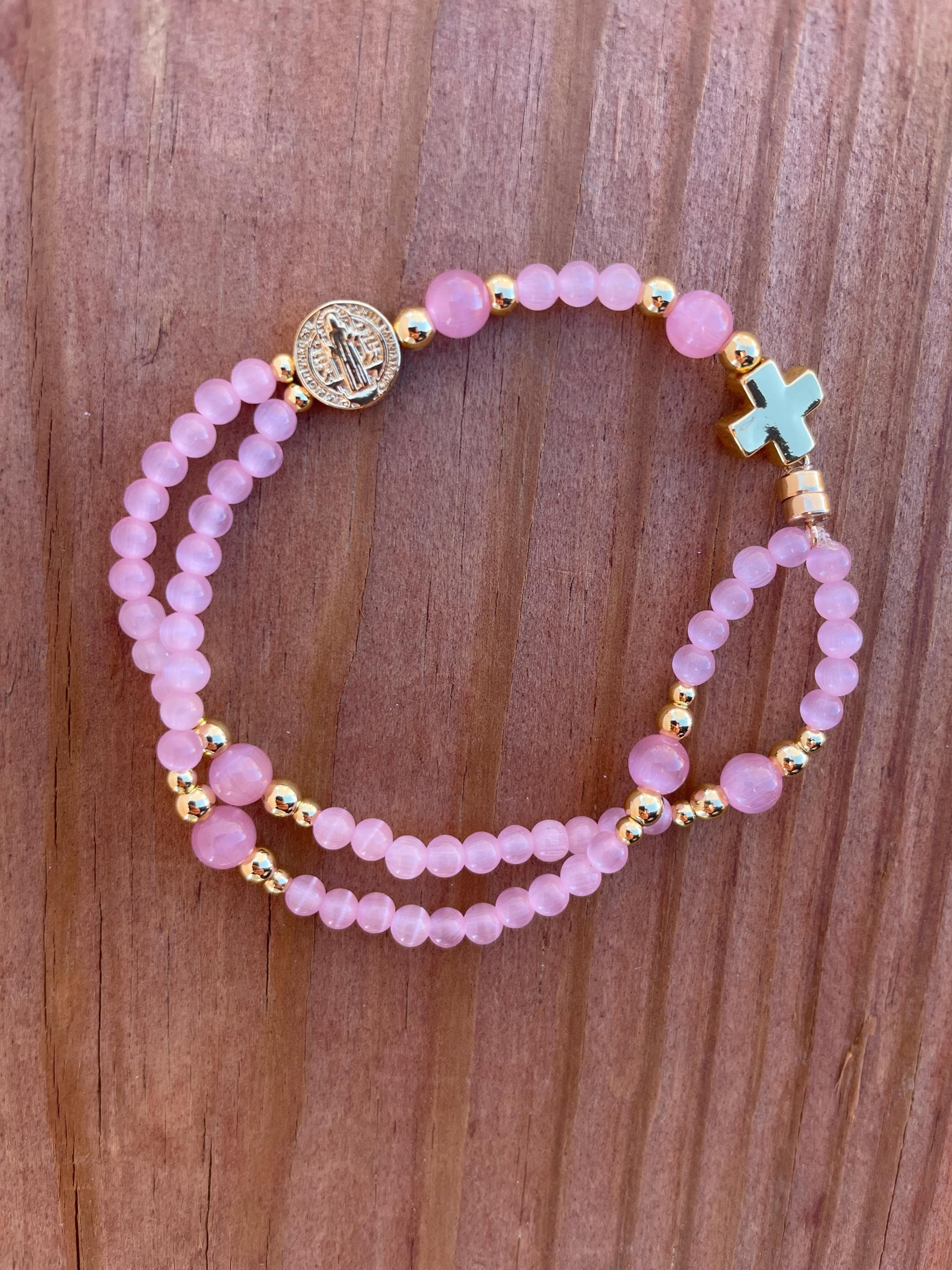 5-Decade Rosary Bracelet with Magnet Clasp