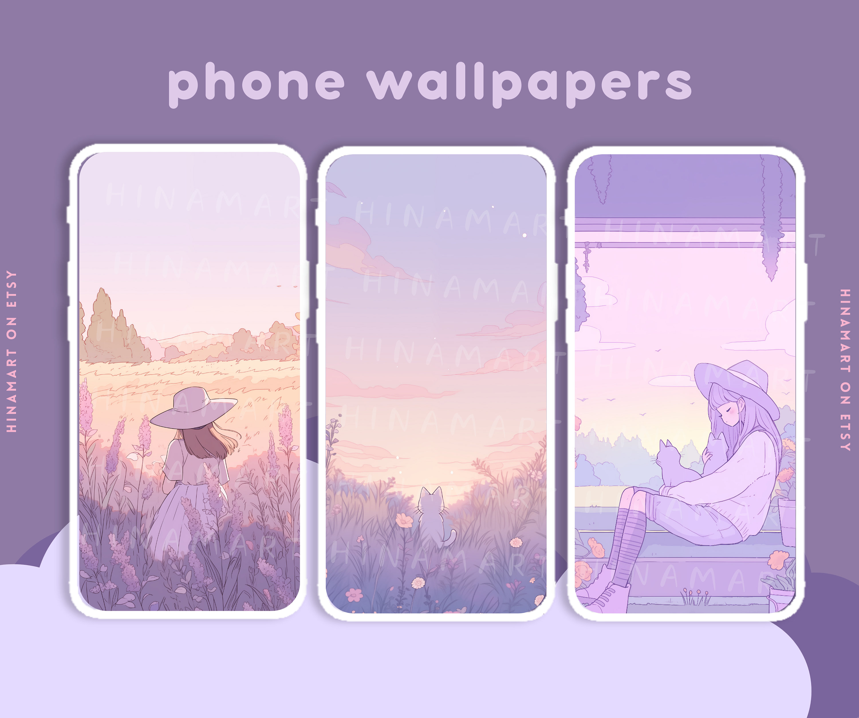 Pastel Lilac Purple Wallpapers Lofi Desktop Wallpaper Art Aesthetic ...