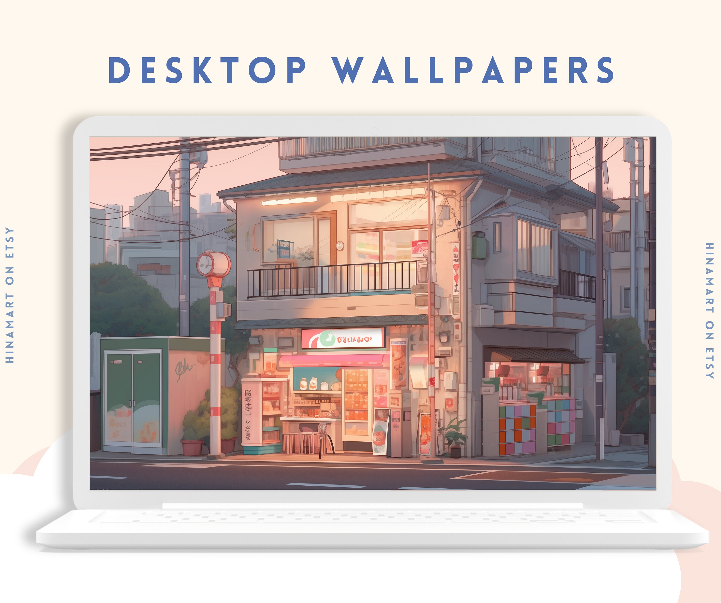Lofi Street Anime Aesthetic Wallpapers Landscape Scenery Bundle Pack ...