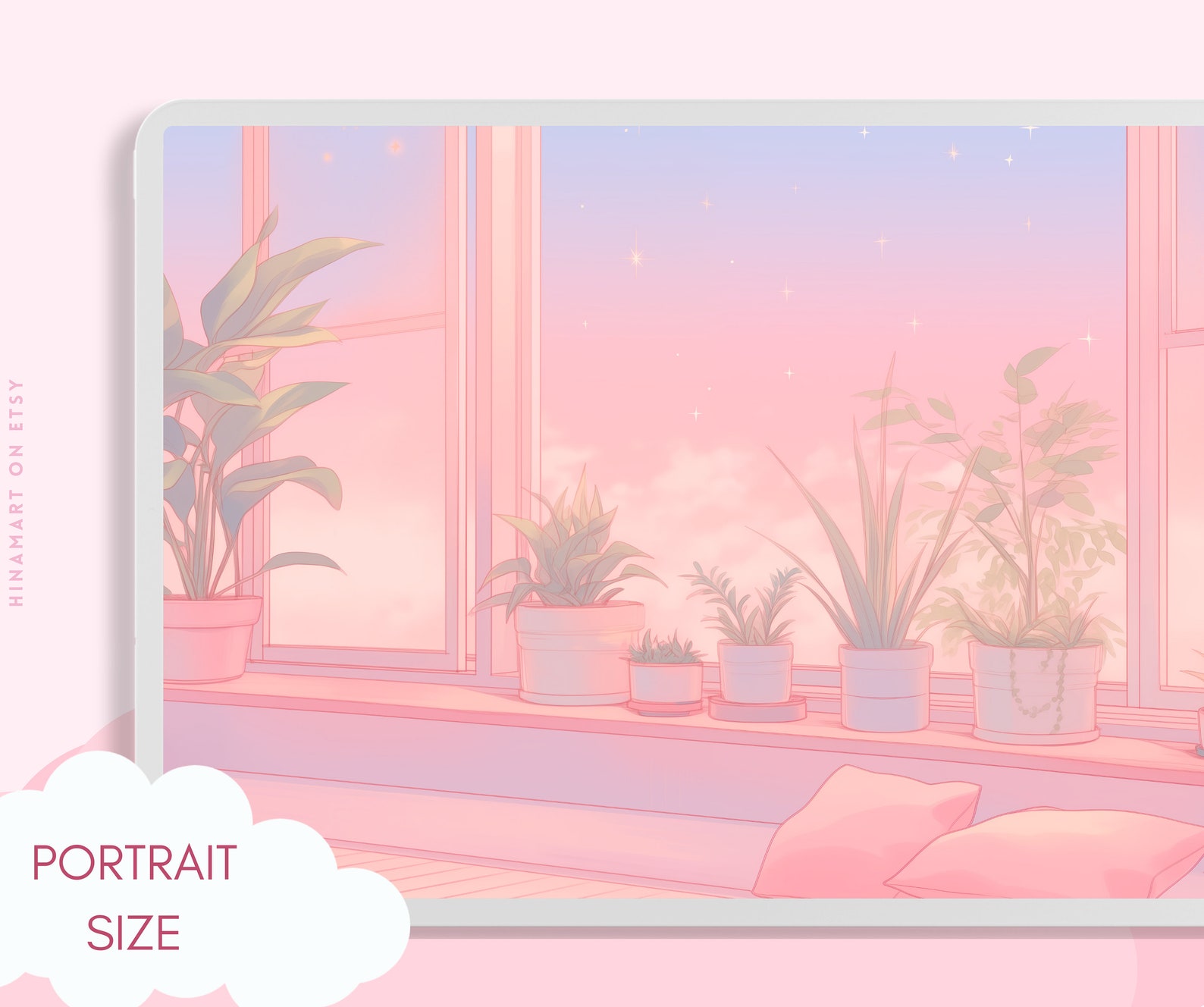 Cute Pastel Dreamy Desktop Wallpaper Pink Aesthetic Kawaii Anime ...