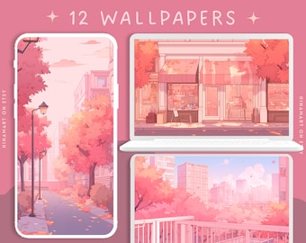 Autumn city wallpapers cute desktop wallpaper aesthetic fall wallpaper lofi wallpaper holiday anime wallpapers wallpaper studio wallpapers