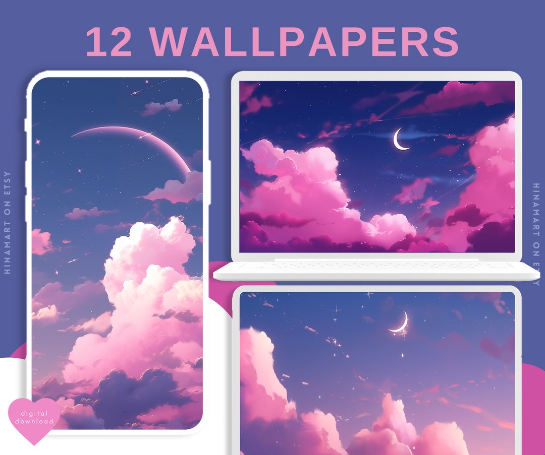Dark Pink Clouds Wallpapers Lofi Sky Wallpaper Anime Wallpapers 4k ...