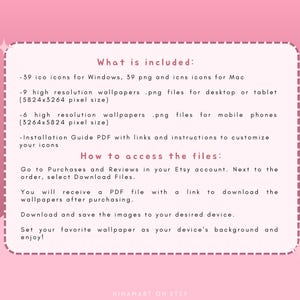 Sakura Bunny Lofi - Conjunto de fondos de pantalla para escritorio, iconos, organizador de escritorio rosa, flores kawaii, carpeta, fondo, paquete estético para Windows y Mac imagen 10