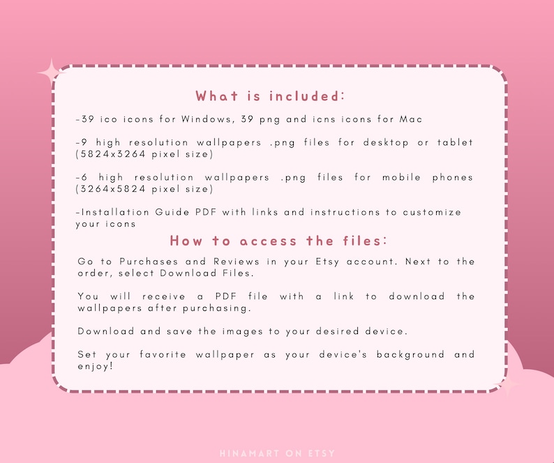 Sakura Bunny Lofi - Conjunto de fondos de pantalla para escritorio, iconos, organizador de escritorio rosa, flores kawaii, carpeta, fondo, paquete estético para Windows y Mac imagen 10